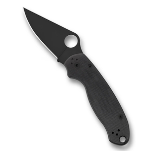 Couteaux pliants en acier inoxydable noir avec poignée texturée, trou pour le pouce, clip de poche et format compact pour un usage quotidien - Product Image 3