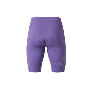 IMPROVEMENTS SPORTS Short de cyclisme pour homme, violet, trois quarts de longueur, ajusté, respirant, anti-humidité, séchage rapide, polyester - Product Image 2