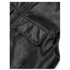 Chaleco de Motociclista Personalizado para Hombre, de Cuero Genuino, Transpirable, con Cierre, para Invierno - Product Image 6