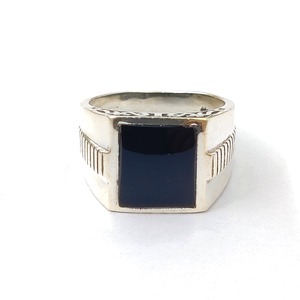 Black Onyx <b>Mens</b> <b>Ring</b> 6.6 Grams Fine Jewelry - Product Image 1