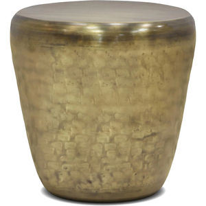 Table d'appoint extérieure en fer blanc, tabouret de jardin en métal découpé en forme de baril, mobilier d'appoint résistant aux intempéries pour patio et jardin - Product Image 5