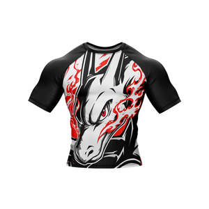 Rashguard pour homme à séchage rapide imprimé par sublimation 2026 avec logo personnalisé pour entraînement MMA, NO-GI, Grappling, Jiu Jitsu, BJJ - Product Image 4