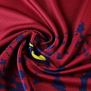 T-shirt à manches courtes pour homme, imprimé léopard rouge, coupe sportive, col rond, en polyester tricoté, séchage rapide - Product Image 6