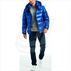 Chaqueta brillante para hombre, abrigo cálido a la moda, impermeable, cálido, a prueba de viento, para invierno - Product Image 3
