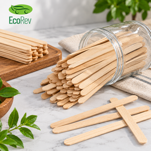 ไม้คนชาแบบแบน EcoRev ทำจากไม้ไผ่ ย่อยสลายได้ ใช้สำหรับกาแฟและชา ดีไซน์ทันสมัย เหมาะสำหรับร้านกาแฟ - Product Image 5