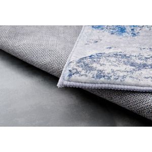 Collezione Set di tappeti lavabili in argento blu Super morbido con Design astratto - Product Image 4