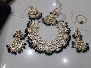 Gold Plated Alloy Necklace Earrings Bracelet <b>Set</b> Women's Classic <b>Crystal</b> Rhinestone Imitation Pearl Jewelry Wedding Fashion <b>Sets</b> - Product Image 3