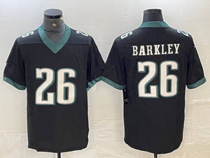 Jersey Sepak Bola Amerika Philadelphia 2026 Baru Saquon Barkley # 26 Midnight Green White Black Game Day Team Summer Printed - Product Image 5