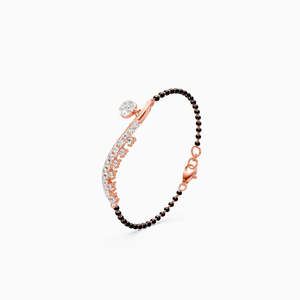 0.39 Ct Lab Grown Diamond Full <b>Beads</b> <b>Bracelet</b> In 9K Yellow White And Rose Gold - Product Image 1
