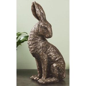 Hand Casted <b>Rabbit</b> Sculpture <b>Garden</b> Display Metal Crafts Bronze Finish Sitting <b>Rabbit</b> <b>Ornament</b> Easter Decoration - Product Image 5
