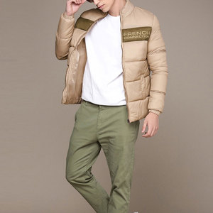 เสื้อแจ็คเก็ตพัฟเฟอร์กันหนาวแบบฝรั่งเศส คอตั้ง ปิดด้วยซิป สีสันตัดกัน กันลม บุด้วยใยโพลีเอสเตอร์หนา สไตล์ลำลอง - Product Image 5