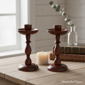 portavelas de madera - Product Image 1