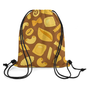 Bolsa Deportiva con Cordón, Estampado de Pasta, Mochila Tipo Saco, Poliéster Reciclable, 50-70L, Logotipo Personalizado para Gimnasio y Viajes - Product Image 2