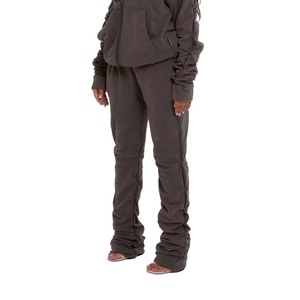 Acid Wash Sweat Suit Femmes Nouveau Design Vente en Gros 100% Coton Personnalisé Chemise de Survêtement avec Pantalon de Survêtement avec Logo Personnalisé - Product Image 5