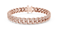 Bijoux de mariage parfaits, diamant cultivé en laboratoire, bracelet en or 18 carats et platine, bracelet tennis en argent sterling 925 pour femme, cadeau pour elle, IGI