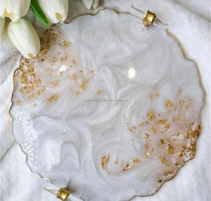 Plateau de service en résine, décoration d'intérieur, sculpté à la main, style européen, taille personnalisée à un prix raisonnable, en provenance d'Inde - Product Image 5