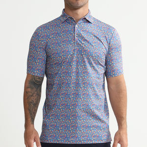 Camiseta de Polo de Golf Personalizada para Hombre, Absorbente de Humedad, Rendimiento Deportivo, Logotipo Personalizado, Fabricante de Ropa Deportiva OEM ODM - Product Image 2