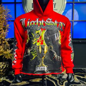 Sudaderas con Capucha Extra Grandes Personalizadas para Hombre, de 400g, 100% Algodón, con Estampado Gráfico, Estilo Urbano, Marca Privada - Product Image 3