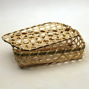 Boîtes de rangement en bambou très demandées, boîtes à gâteaux avec couvercle, paniers, logo et design personnalisés acceptés - Product Image 6