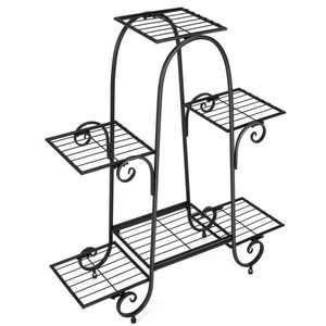 Espositore per Piante a 6 Livelli con Piedini Regolabili per Interni ed Esterni - Product Image 1