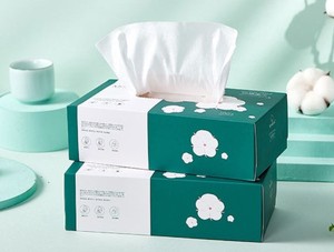 Mouchoirs en papier doux en pulpe de bambou, 2 plis, 100 tirages, boîte de mouchoirs pour usage domestique - Product Image 1