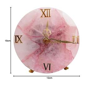 Horloge murale en résine artisanale de luxe, moderne, étanche, surdimensionnée, avec veilleuse, pour Pâques, mariage, retraite, Ramadan, décoration intérieure, salle à manger - Product Image 5