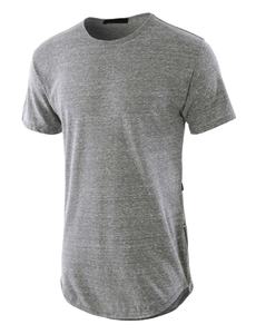 100% algodón cuello redondo Camiseta lisa para hombres Premium en blanco con impresión de logotipo personalizado al por mayor fabricante de camisetas personalizadas en La India - Product Image 3