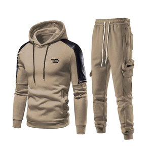Conjunto Deportivo Informal de Invierno para Hombre, con Capucha, 100% Algodón, Secado Rápido, Transpirable, Ecológico, Ligero, para Gimnasio - Product Image 1