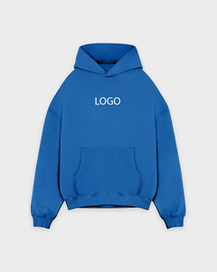 Sudaderas con Capucha de Forro Polar Azul Cobalto al por Mayor, de Algodón de Alto GSM, Lisas, para Moda Urbana, Fabricante de Ropa con Logotipo Personalizado - Product Image 5