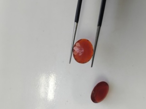 Opale de feu naturelle 12x10MM, taille ovale, meilleure qualité, pierre précieuse naturelle pour la fabrication de bijoux - Product Image 4