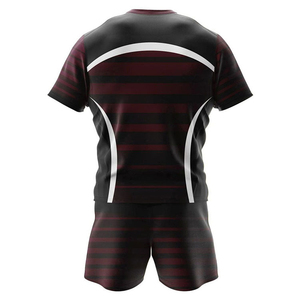 ชุดยูนิฟอร์มรักบี้แบบใหม่สั่งทำได้ พร้อมกางเกงขาสั้น พิมพ์ลายแบบ Sublimation ผ้าโพลีเอสเตอร์ แห้งเร็ว ไม่หดตัว บริการ OEM - Product Image 3