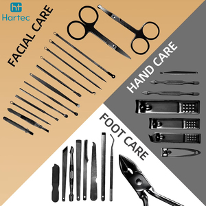 Professional Stainless Steel Manicure and Pedicure <b>Set</b> 16-in-1 Compact Travel Case <b>Nail</b> Scissors Foot Care Cutter Kit - Product Image 4