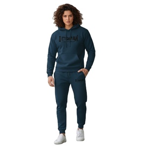 Conjunto de Sudadera con Capucha Transpirable de Alta Calidad para Hombre, Diseño Sólido Multicolor, Ropa Deportiva para Gimnasio, Entrenamientos de Invierno, Personalizable - Product Image 3