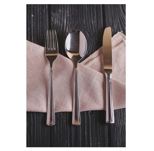 ชุดช้อนส้อมมีดสแตนเลส 3 ชิ้น สำหรับร้านอาหารและงานเลี้ยง  รับออกแบบตามสั่ง - Product Image 1