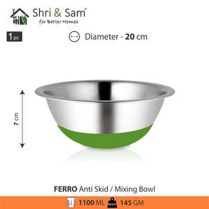 เครื่องมือทำอาหารเฟอร์โรชามผสมสแตนเลสกันลื่น20ซม. - Product Image 5