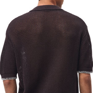 เสื้อเชิ้ตชายหาดผ้าร่องระบายอากาศ ทรงหลวม สวมใส่สบาย เหมาะสำหรับฤดูร้อน แขนสั้น ติดกระดุม น้ำหนักเบา - Product Image 5