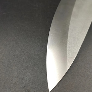 Hoja de Cuchillo de Acero Inoxidable de 9 Pulgadas con Borde Recto y Biselado, Grado DIY, 0.5 mm de Grosor, Hoja de Cuchillo de Chef para Cocina con Mango de Acero - Product Image 6