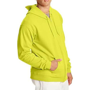 เสื้อฮู้ดซิปเต็มตัวผู้ชาย ผ้าฝ้าย 100% รับผลิตตามสั่ง (OEM) ขายส่ง เสื้อฮู้ดเปล่า รับผลิตเสื้อผ้าแบรนด์ส่วนตัว - Product Image 3