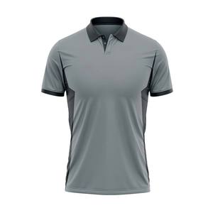 ออกแบบ OEM เสื้อโปโลผู้ชายผ้าโพลีเอสเตอร์ 88% สแปนเด็กซ์ 12% ลายพิมพ์ซับลิเมชั่นแบบใหม่ แห้งเร็ว สำหรับตีกอล์ฟ - Product Image 1
