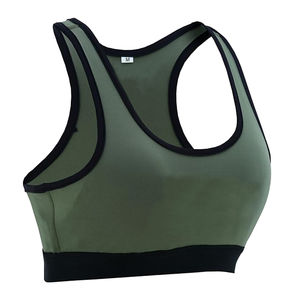 Soutien-gorge de sport pour femmes, tendance, de qualité supérieure, multicolores, simple, à col halter, pour l'entraînement - Product Image 3