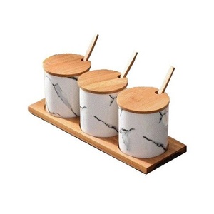 Juego de recipientes de mármol para especias, caja de condimentos para cocina, juego de recipientes para condimentos con cucharas a precios razonables - Product Image 3