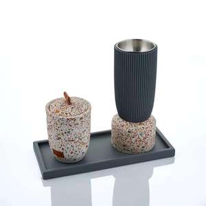 Quemador de Bakhoor Moderno de Madera y Metal, Base Plateada Martillada, Cuenco Redondo de Madera, Incensario Árabe para Oud, Soporte para Carbón - Product Image 4