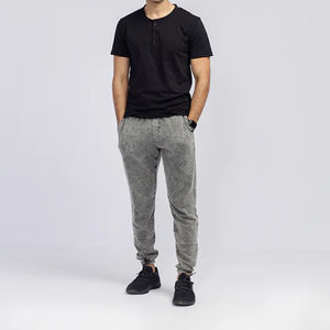 Pantalon décontracté pour homme en toile délavée, coupe droite, taille mi-haute, respirant, coupe ample, nouveau design, haute qualité - Product Image 2