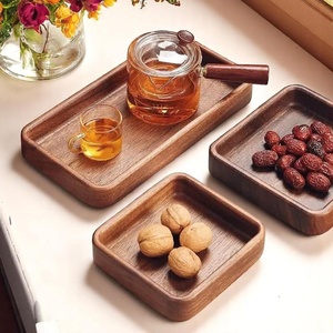 premium acacia wood <b>tray</b> with food safe coating for kitchen use <b>large</b> acacia serving <b>tray</b> with strong handles for hotel - Product Image 1