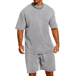Breathable Quick Dry Men's <b>Sets</b> Summer Outerwear <b>Sets</b> Comfortable And Stylish Men's <b>Sets</b> Easy To Wear Acidwash <b>Set</b> - Product Image 4