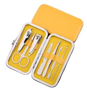 Portable Professional Stainless Steel Nail <b>Kit</b> 7 in 1 <b>Manicure</b> Set with Case for Adults - Product Image 1