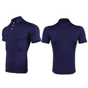 Solid Color Short Sleeve Knitted Polo Shirt Casual Wear - Product Image 1