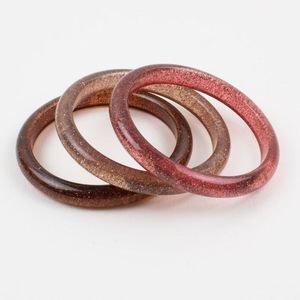H a CRAFT <b>Resin</b> Wrist Bracelet Lightweight Durable Bangles Daily & Casual Wear Classic Crown Shape Anniversary Occasion Women's - Product Image 3