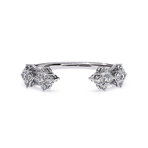 แหวนหมั้นเพชรทรงกลมเจียระไนแบบคลาสสิกสำหรับผู้หญิง ทองคำขาว 14k - Product Image 3