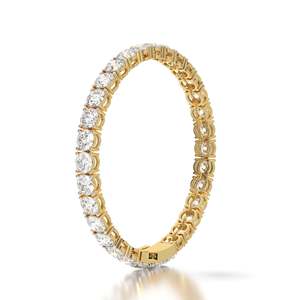 Pulsera de tenis con 16 diamantes cultivados en laboratorio, oro de 14K, certificado IGI, chapado en rodio, joyería de moda para mujer, venta al por mayor OEM ODM - Product Image 4